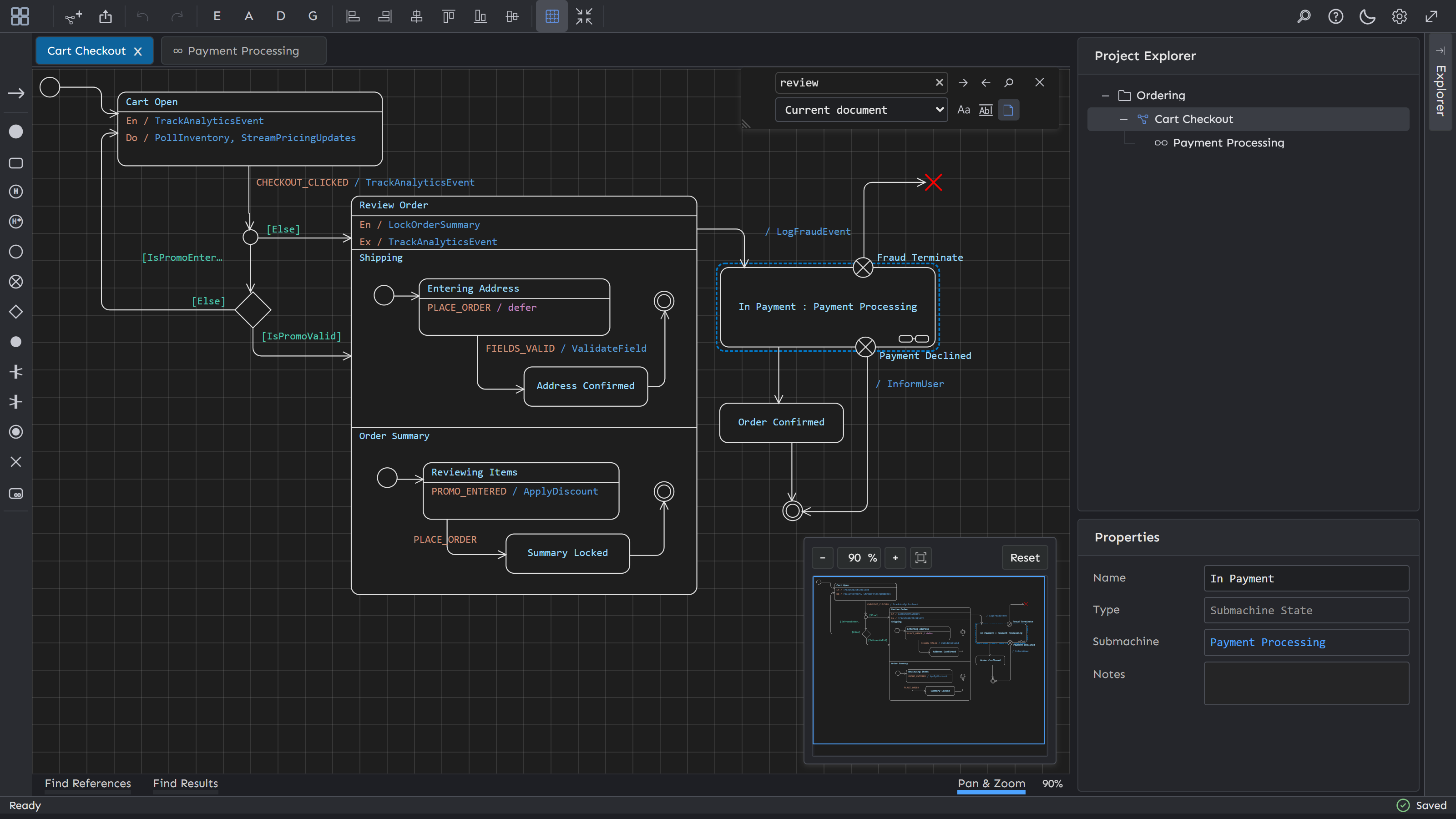 Logiop Studio Workspace State Machine